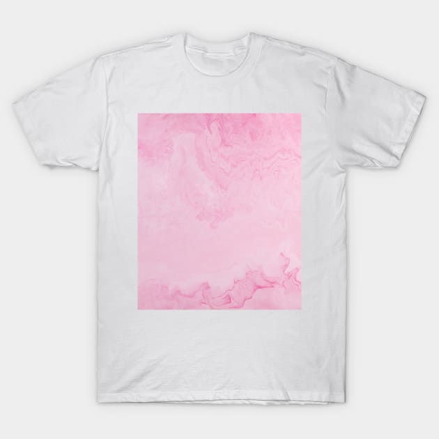 Blush Pink Marble T-Shirt by NewburyBoutique